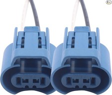 2PCS 9005 HB3 H10 9145 Fog Light Female Connector Adapter Wire Pigtail Plug Sock