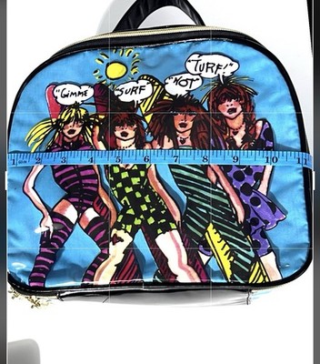 y2k Betseyville by Betsey Johnson バック Betseyville Betsey Johnson Y2K Surf Punk Girl Train Case Rare