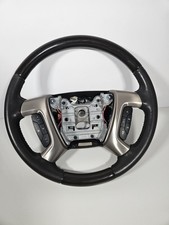 Oem 2007-2016 Gmc Acadia Denali Steering Wheel Ebony Leather Wood