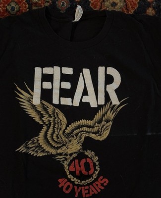 FEAR 40th Anniversary 2018 Band Tour Shirt 3XL Official Merch LA Punk Lee Ving