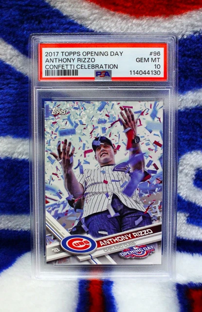 2017 Topps Eröffnungstag WS Parade SSP Variation Anthony Rizzo (PSA 10) (POP 2)