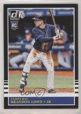2019 Panini Donruss Retro 1985 Brandon Lowe (Dark Blue Jersey) #232 mx5
