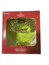 Holiday Time Sapphire August Birthstone Christmas Tree Heart Ornament 2025