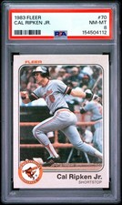 1983 FLEER #70 CAL RIPKEN JR. PSA 8