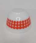Pyrex Vintage 401 Orange Dot 1 1/2 Pint Mixing Serving Bowl