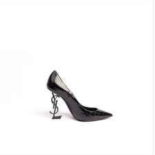 Saint Laurent Opyum 110 Croc-Embossed Leather...