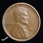 🇺🇸  1918-P Lincoln Wheat Cent Penny AU Details.  Actual Coin Pictured
