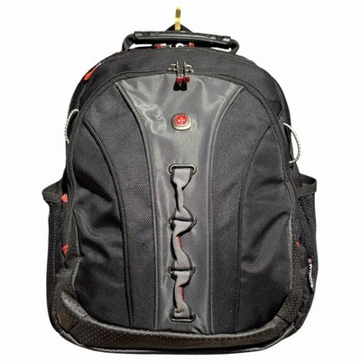 Wenger Legacy Notebook Backpack Swiss Gear Black Gray Laptop Carry On 16 