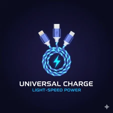 BOGO  / Universal 3-in-1 Charger with LED Blue Light / FREE SHIPPING