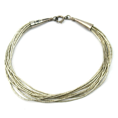 LINDA DE TAXCO Designer Armband LIQUID 925 Sterling Silber Silver Bracelet