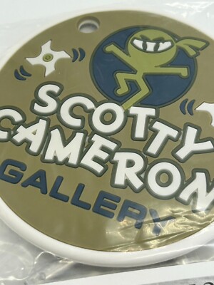 【未使用】SCOTTY CAMERON☆ワサビ忍者バッグタグ& Pディスク Scotty Cameron Wasabi Ninja Putting disk bag tag Khaki Green