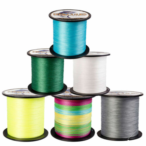 HERCULES 328 547 1094Yards Super 10-300LB 4 Strands PE Test Braided Fishing Line - Picture 1 of 18