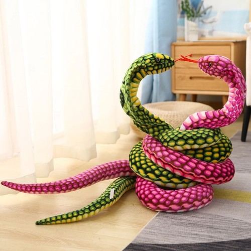 New 80/170/240cm Plush Toys Stuffed Snakes Plushies Dolls Soft Toys Home Decor - Picture 4 of 27