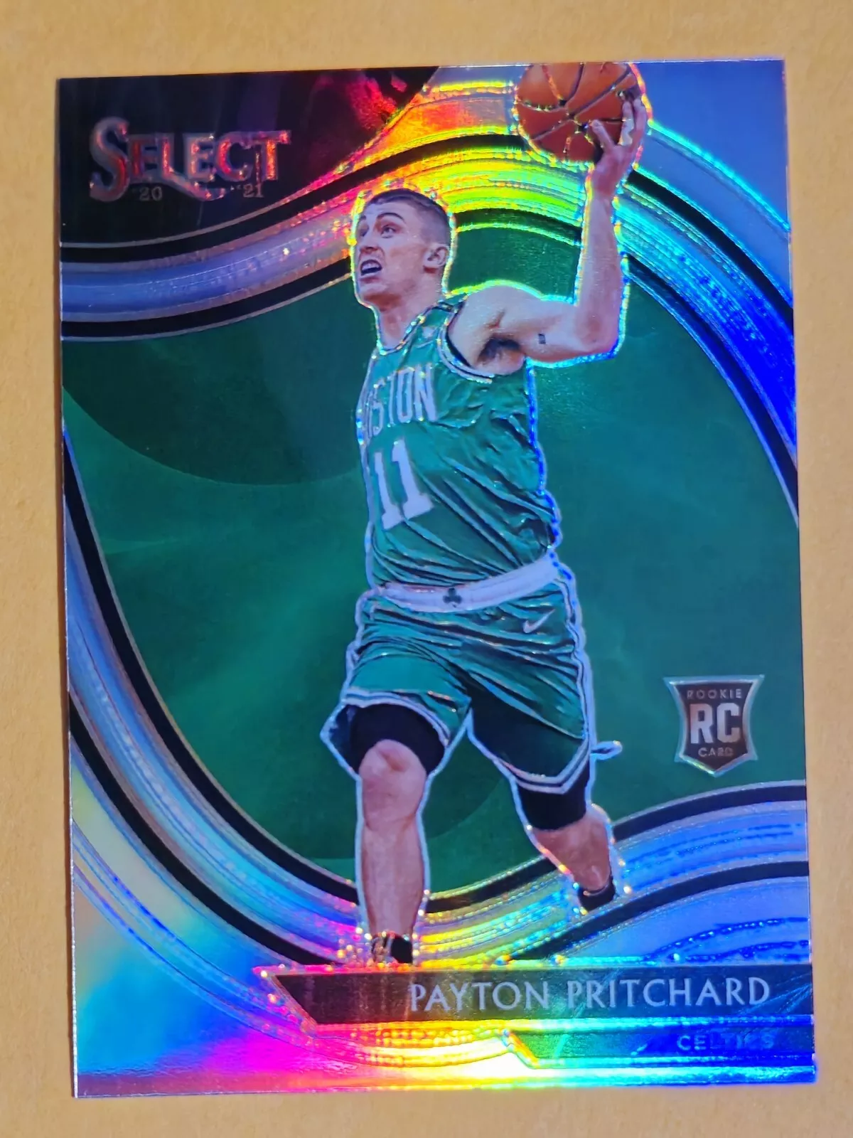 2020-21 PAYTON PRITCHARD SELECT COURTSIDE SILVER PRIZM ROOKIE SSP  RC MINT