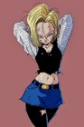 * ANDROID 18 * Oeuvre d'art vintage Dragon Ball Z, affiche / tirages plusieurs tailles
