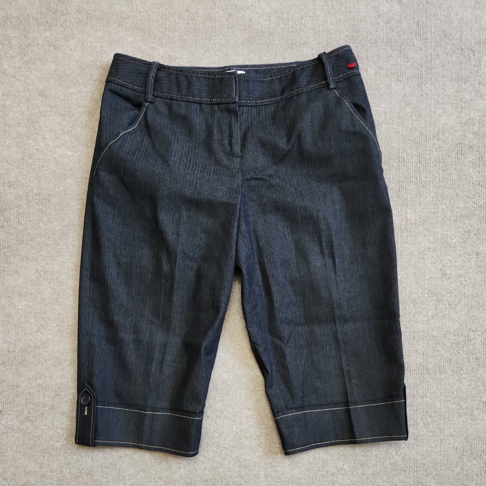 Ann Taylor Loft Marisa Capri Pants Womens Size Petite Blue