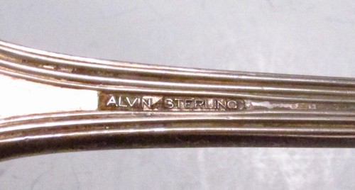 Antique 1910 Alvin Silver USA Maryland Pattern Sterling Serving Gravy Ladle - 第 6/6 張圖片