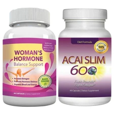 Womens Hormone Balance Increase Estrogen Supplement Acai Berry Weight Loss Pills