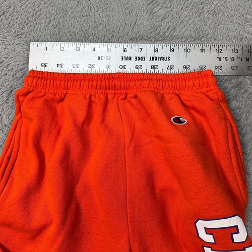 Clemson Tigers Pants Men Small Orange Champion Sweatpants Spell Out NCAA Adult S - Picture 8 of 8