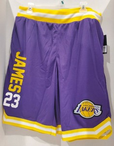 Lebron James Los Angeles Lakers Basketball Shorts Men S Size Large Purple Nwt 190498883466 Ebay