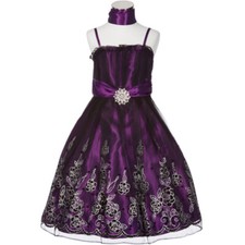 PURPLE Size 12 Flower Girl Dress Birthday Recital Bridesmaid Party Graduation
