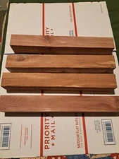 4) Red Cedar Game Call Blanks  12"x1.5"x1.5"        (+/- 1/8")