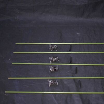 15'' w/clips & rubber t 5 Pack Vinyl Coated Steel Plant Stakes 12 gauge Wire