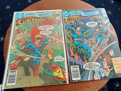 DC Comics Presents 12 & 14 1979 Superman Mister Miracle Superboy