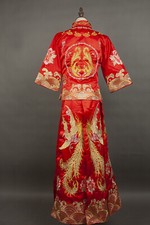 Chinese Embroidery Wedding Suit Chinese Classic Wedding Festival Festive Auspici