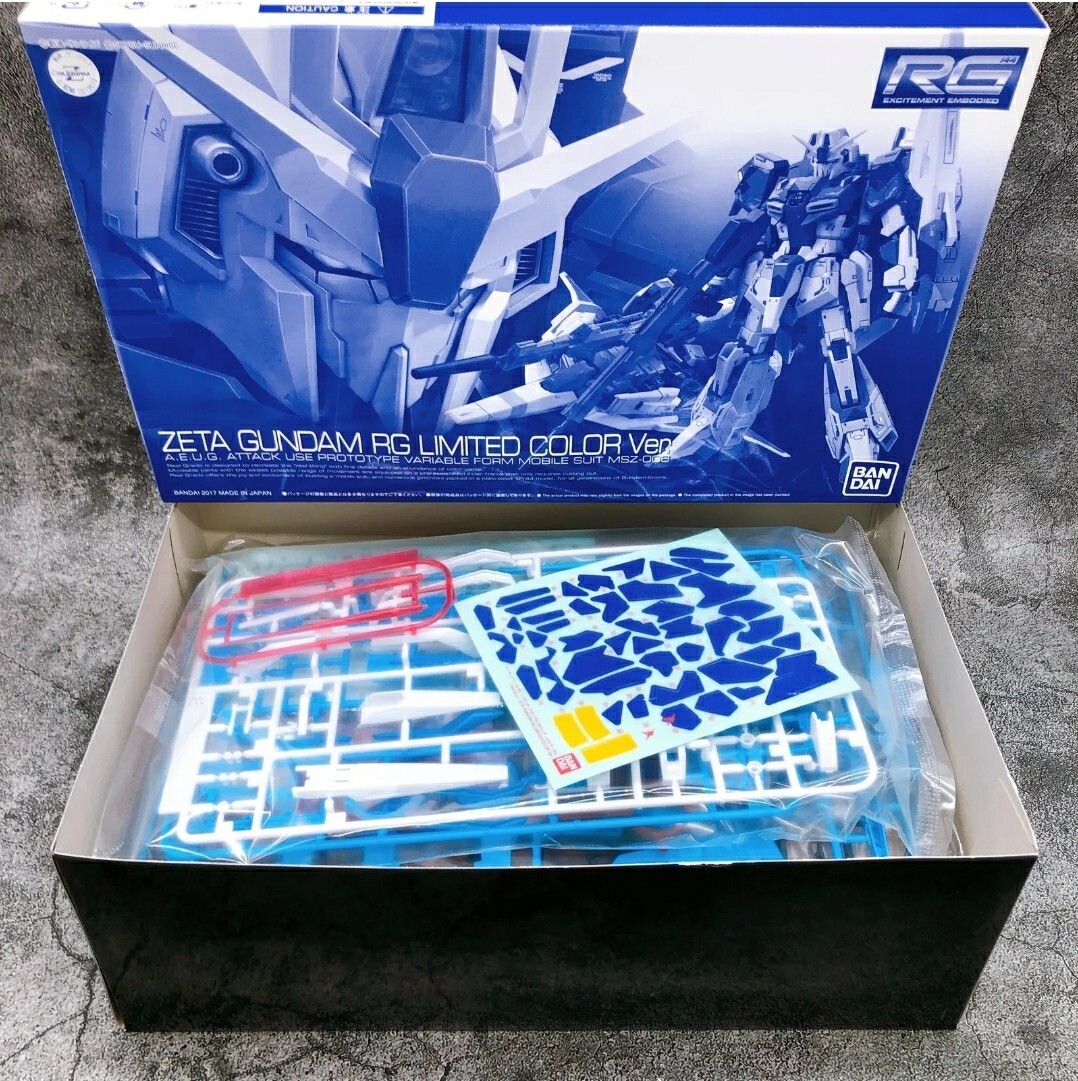 RG 1/144 Zeta Gundam RG Limited Color Ver. Bandai Japan RG 1/144 Zeta Gundam RG Limited Color Ver. Bandai Japan