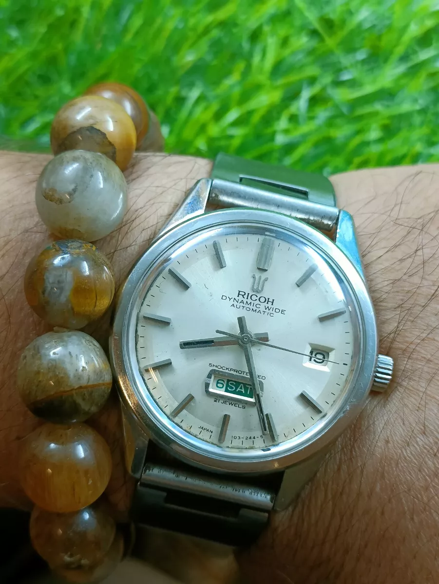 AUTHENTIC RICOH DYNAMIC WIDE AUTOMATIC 21 JEWELS MEN'S RETRO