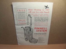Finnell System Ltd – Floor Cleaning Equipment 1937 full-page Advert