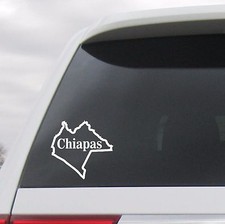 CALCOMANÍA CHIAPAS ESTADO DE MÉXICO CHP VINILO TUXTLA GUTIERREZ PEGATINA VENTANA