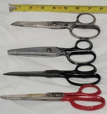 Vintage Scissors Lot Eversharp USA Dunlop Pinking Shears by Del Lyon Newark NJ