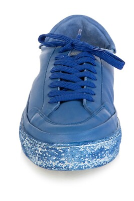 Authentic Fabi Leather Italian Designer Sneakers Blue | eBay