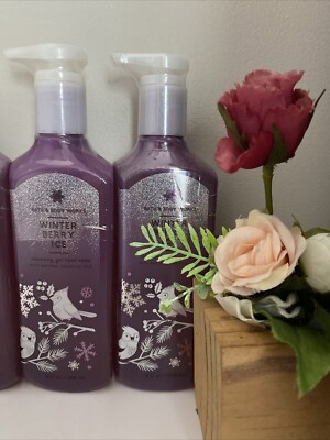 2 New WINTER BERRY ICE   CLEANSING GEL HAND SOAP BATH & BODY WORKS