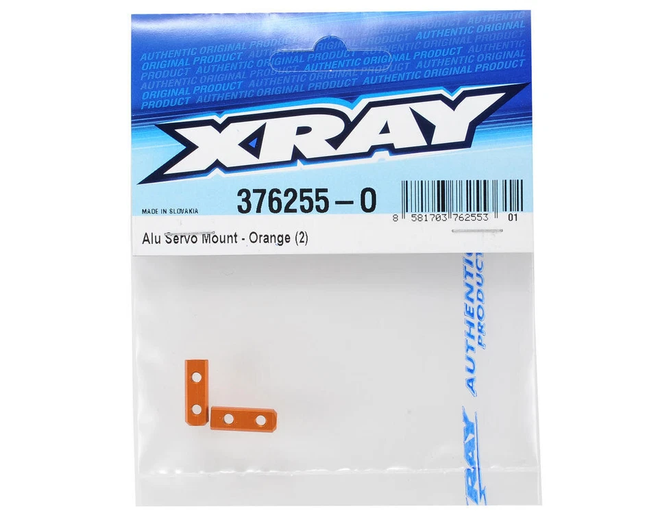 XRAY Servo Montage Steher Alu X10 orange XRA376255-O X10 2022, - Bild 2 von 2