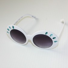 Gymboree Aqua Summer Girl's Faceted Gem Sunglasses 3 4 5 6 7 8 9 10 11 12