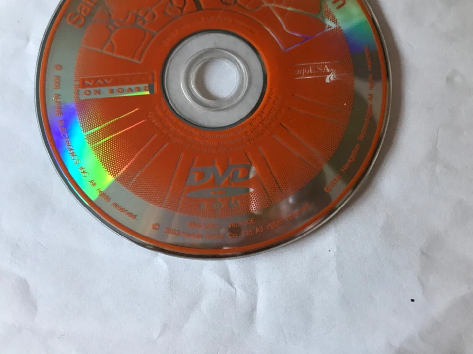 OEM Honda Acura GPS Navigation DVD CD Map Disc BM513AO BM513A0 2003 Ver 3.30E - Image 2 of 2