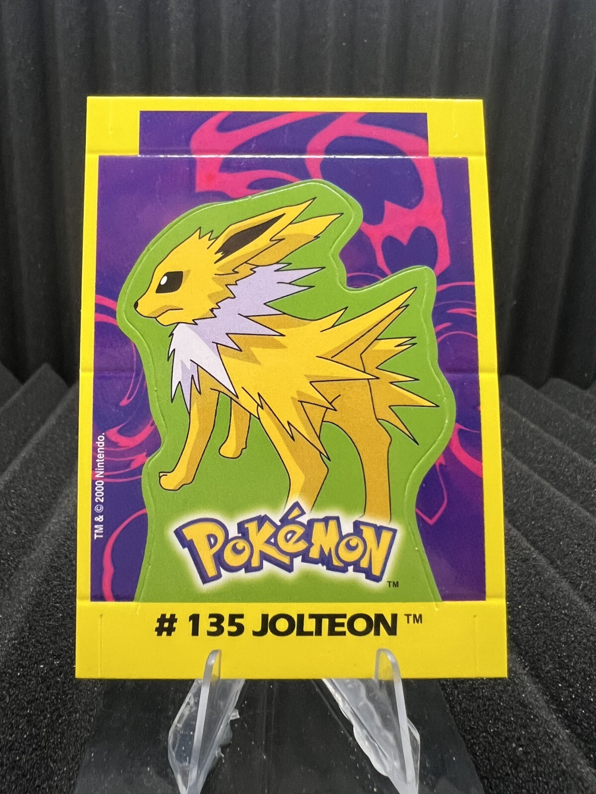 Jolteon #135 - Navarrete Kanto Buildable Card 2000s Vintage - Pokemon Card