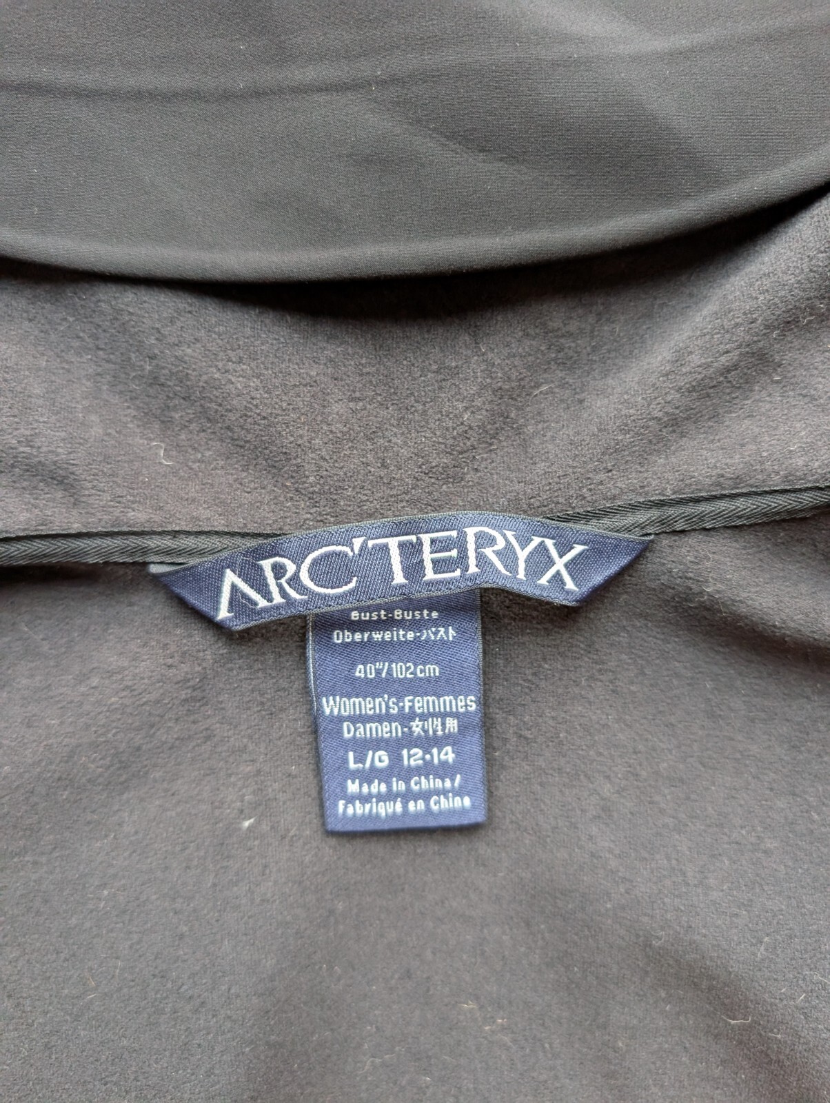 Arc'teryx Gamma MX Felpa con Cappuccio Soft Shell Nera Donna Large #ARC210