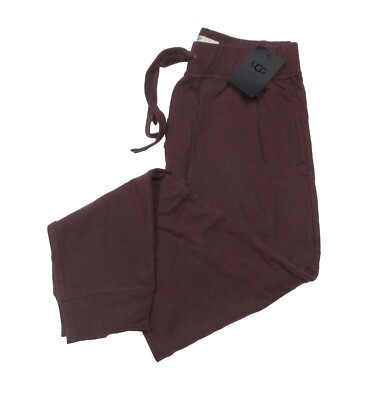 UGG Men's Port Red Burgundy Jakob French Terry Lounge Pants