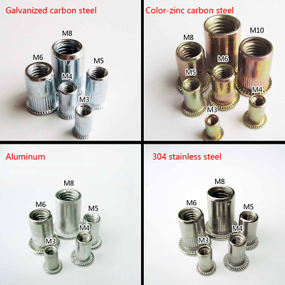 M3 M4M5 M6 M8 M10 M12 Rivet Nuts Blind Nut Nutsert Rivnut Stainless ,Aluminium