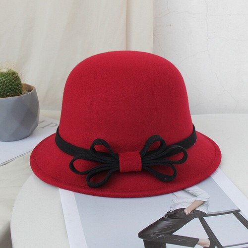 Fascinator Hat Bowler Hat Bucket Wool Crushable Vintage Flower Cloche Round Hats - Picture 90 of 93