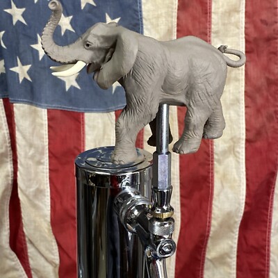 Elephant Beer Keg Tap Handle Alabama Crimson Tide NCAA Republican Party Election