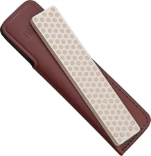 DMT Pocket Diamond Stone XX Extra Fine Grit 8000 Mesh Comes With Leather Sheath