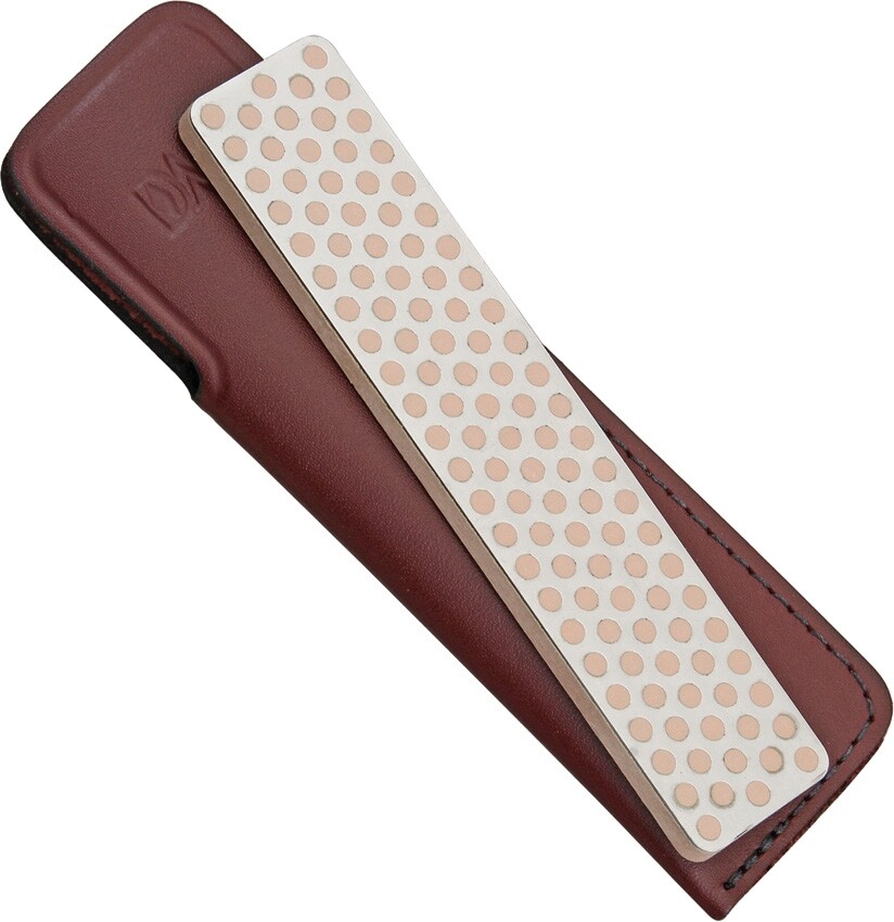 DMT Pocket Diamond Stone XX Extra Fine Grit 8000 Mesh Comes With Leather Sheath