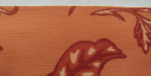 Fabric Sample Brunschwig Fils Woodwardia 16" X 17.5" Leaves Fronds Rust Red - Picture 6 of 6