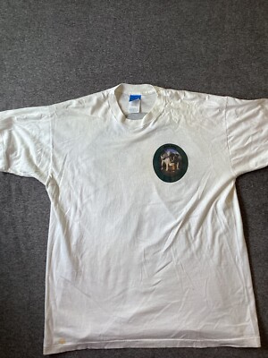 Vintage John Bull  shirt XL White Double Sided Fruit Of the Loom Beer Adult