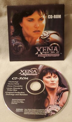 XENA: WARRIOR PRINCESS CD-ROM - COPYRIGHT 2004, MYTHOLOGY, TRIVIA, BIOS, MORE!